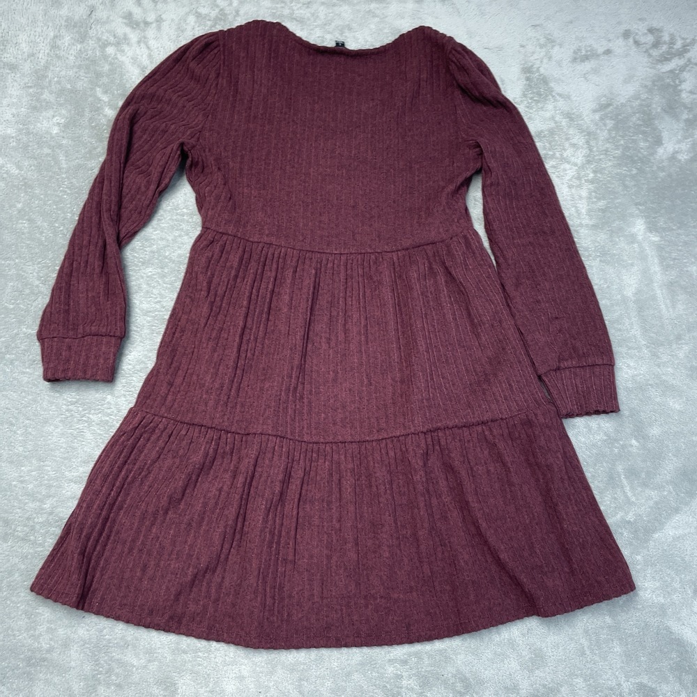 Frye Women's L Casual Dress Dark Red Polyester H0734 - Picture 3 of 8